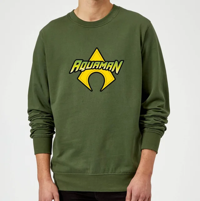 Justice League Aquaman Logo Sweatshirt - Forest Green