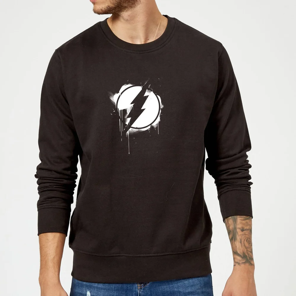 Justice League Graffiti The Flash Sweatshirt - Black - S Image 1