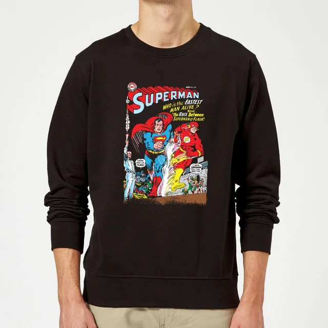 Justice League Who Is The Fastest Man Alive Cover Sweatshirt - Black