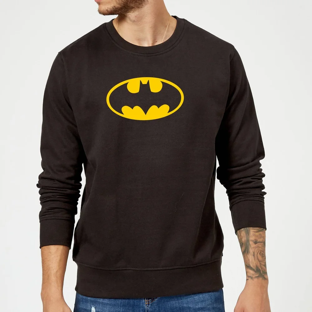 Justice League Batman Logo Sweatshirt - Black - S Image 1