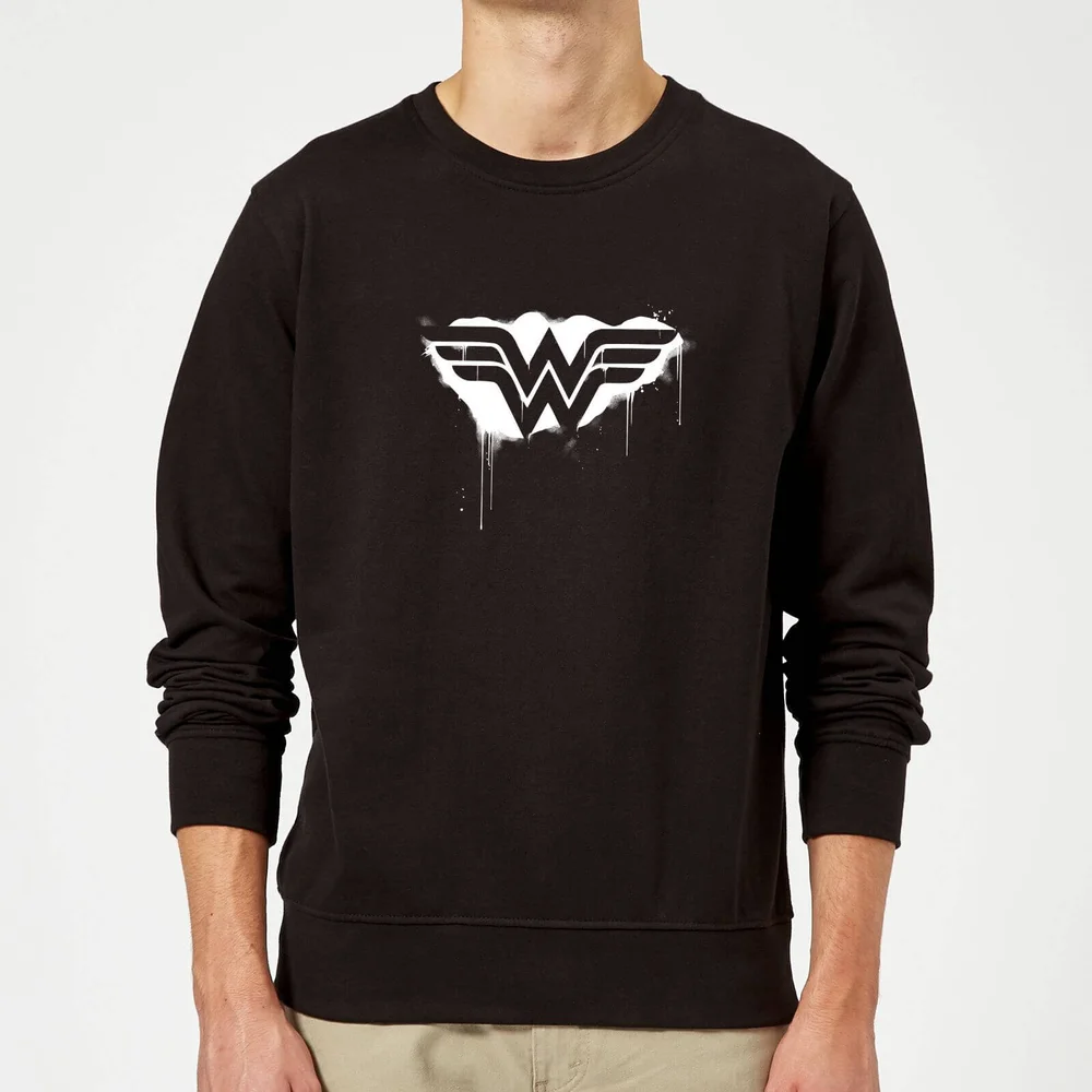 Justice League Graffiti Wonder Woman Sweatshirt - Black - S Image 1