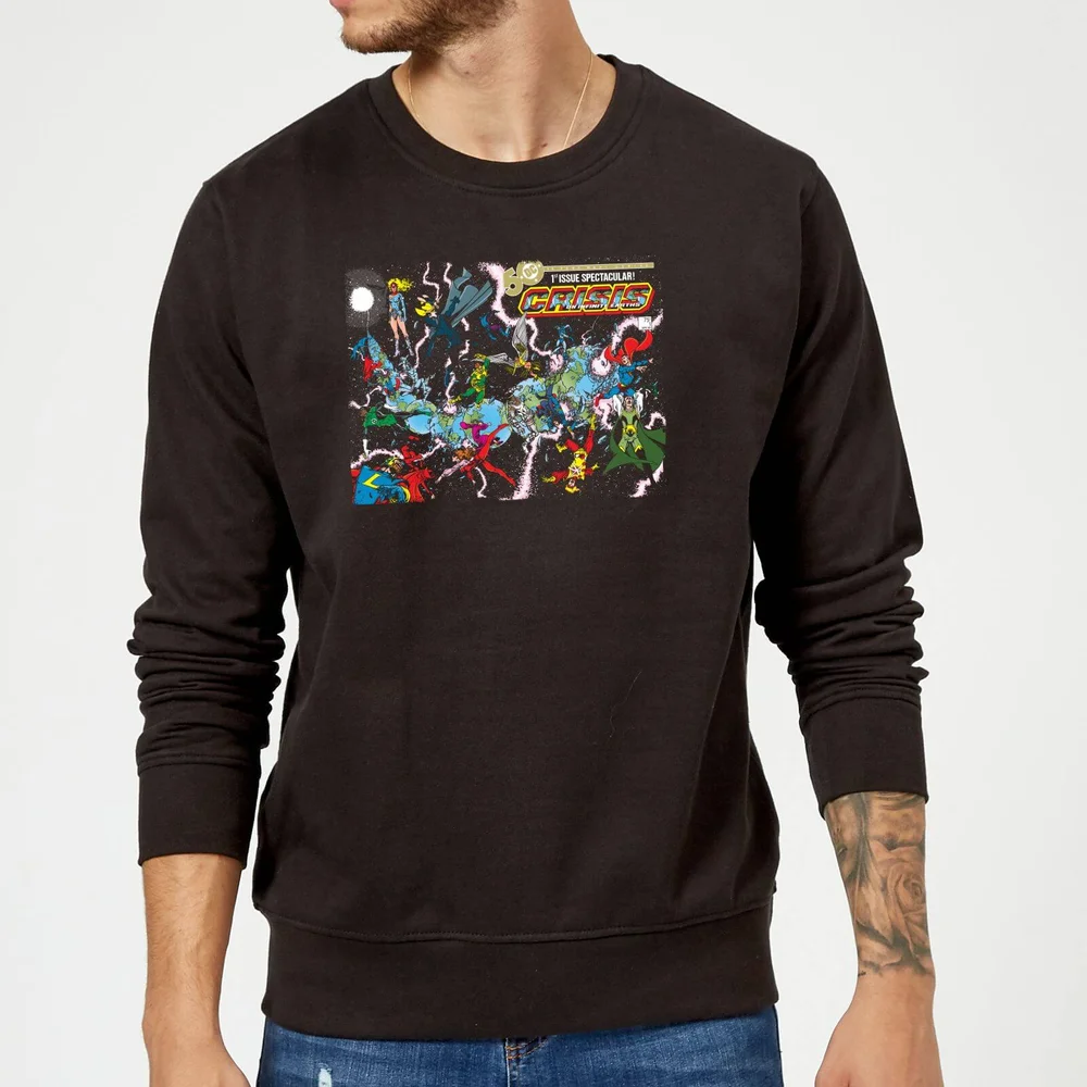 Justice League Crisis On Infinite Earths Cover Sweatshirt - Black - S Image 1