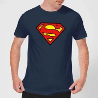 Justice League Superman Logo Men's T-Shirt - Navy - undefined undefined