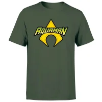 Justice League Aquaman Logo Men's T-Shirt - Forest Green