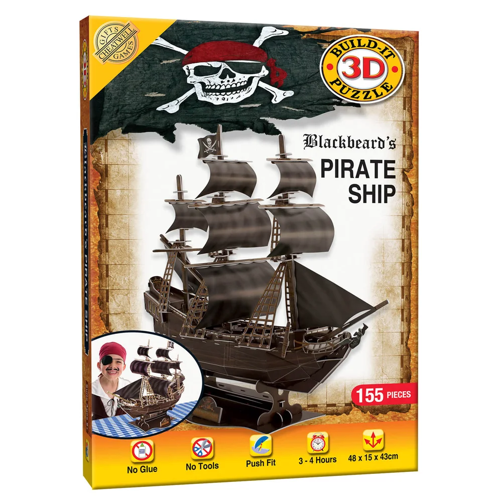 Build it 3D Pirate Ship Puzzle Image 1