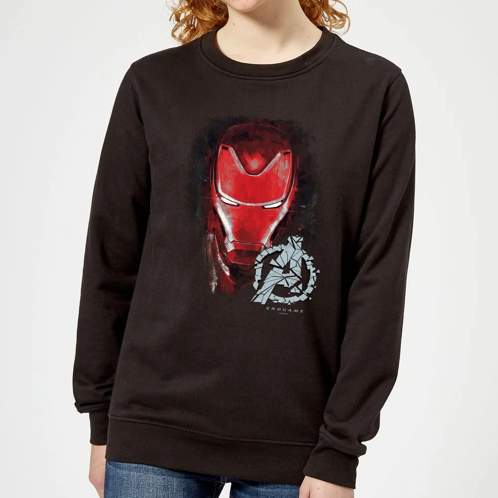 Avengers Endgame Iron Man Brushed Women's Sweatshirt - Black - XS Image 1
