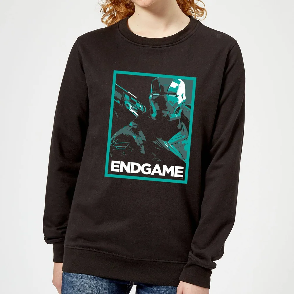 Avengers Endgame War Machine Poster Women's Sweatshirt - Black - XS Image 1