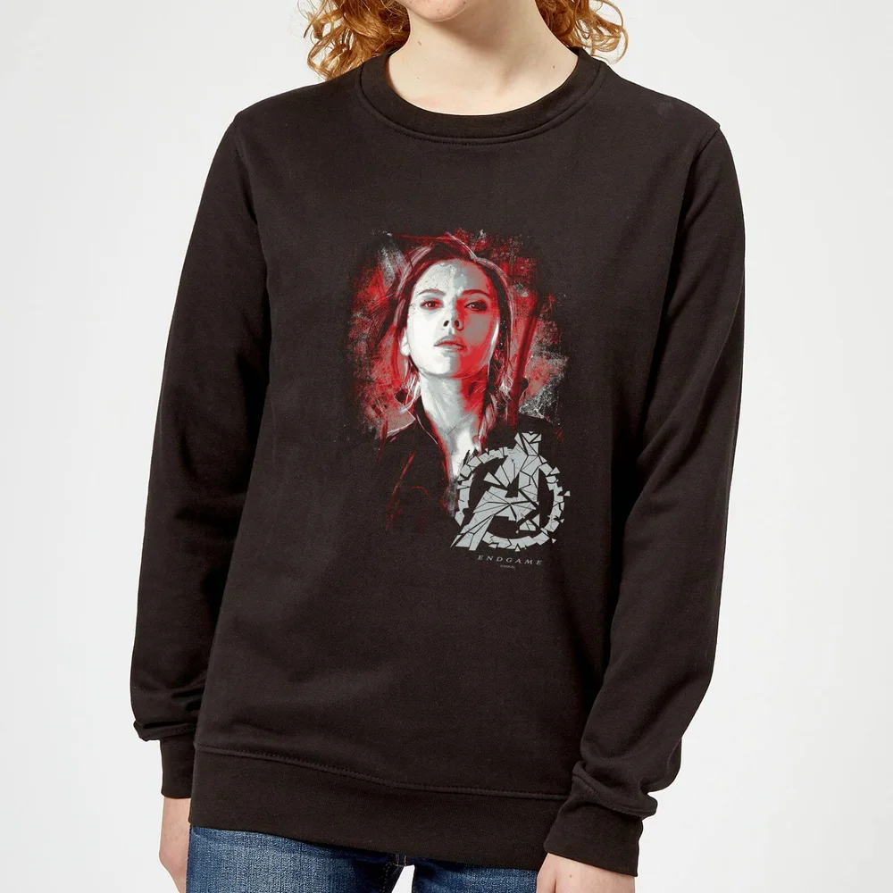 Avengers Endgame Black Widow Brushed Women's Sweatshirt - Black - XS Image 1