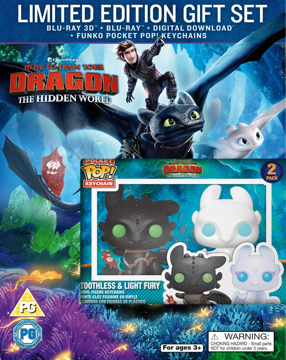 How to Train Your Dragon - The Hidden World Limited Edition Gift Set (Blu-ray + 3D Blu-ray + Digital Download) Image 1