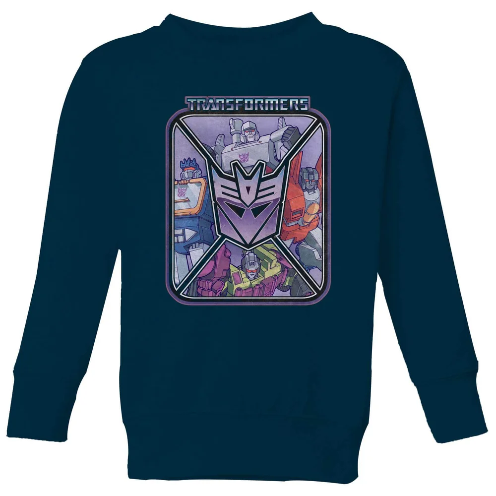 Transformers Decepticons Kids' Sweatshirt - Navy - 3-4 Years Image 1