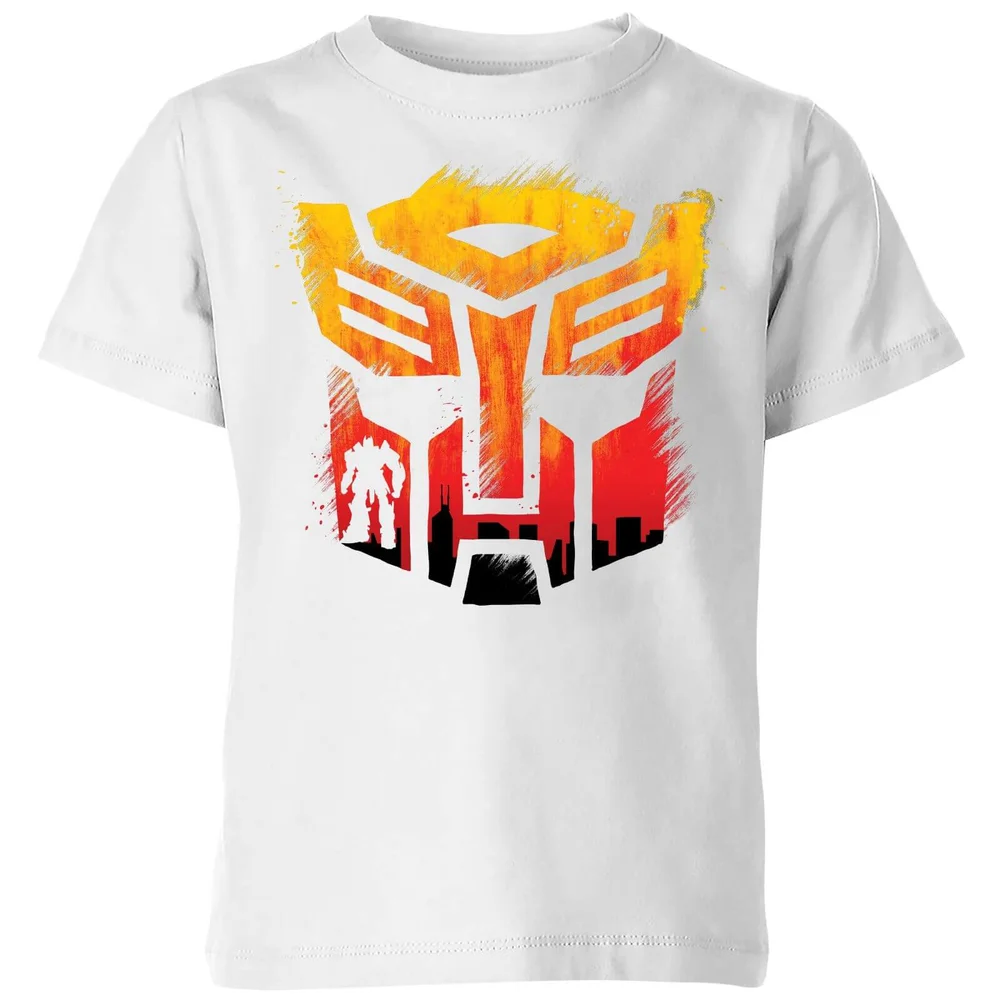 Transformers Autobot Symbol Kids' T-Shirt - White - 3-4 Years Image 1