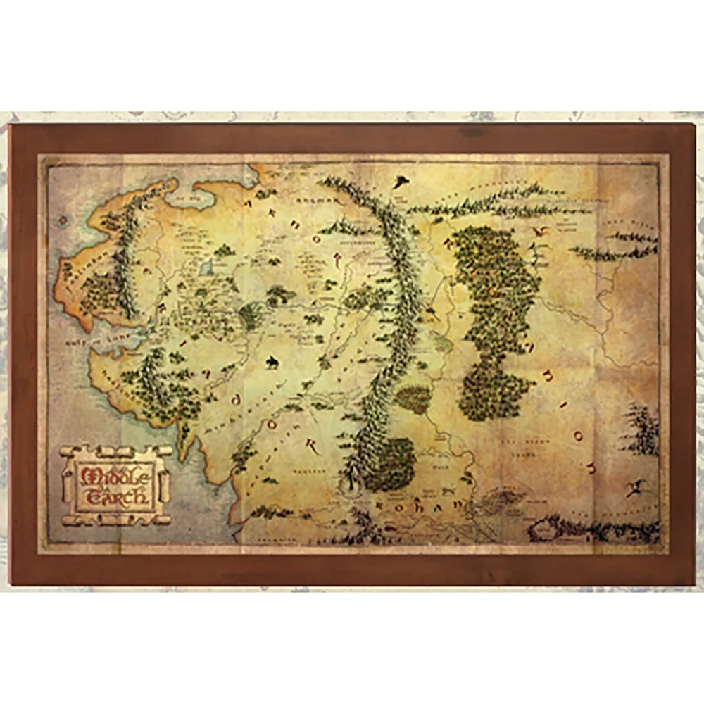 Lord of the Rings The Map of Midde Earth 16 x 12" Image 1
