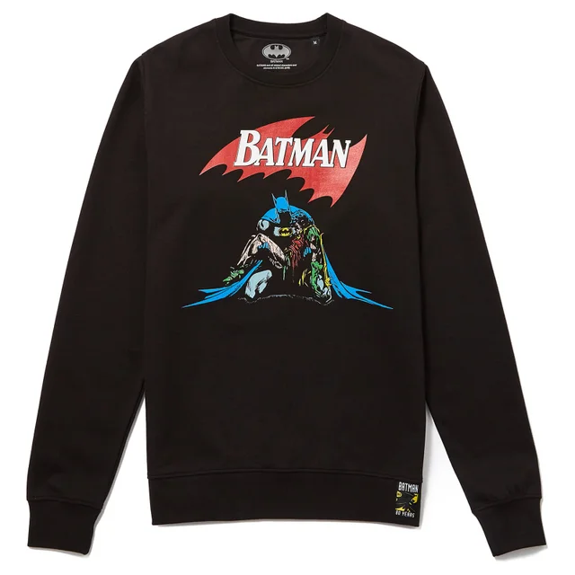 Batman 80th Anniversary 80s Death Sweatshirt - Black