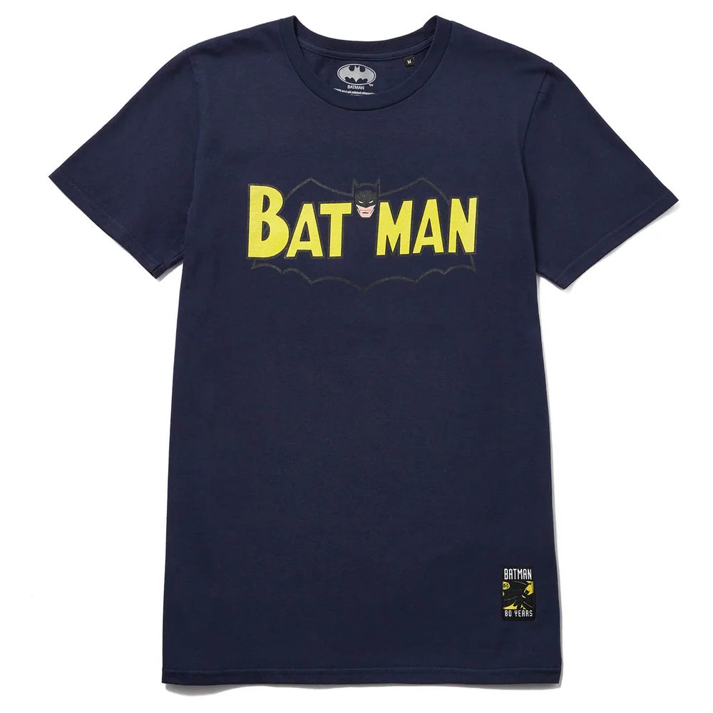 Batman 80th Anniversary 50s Future T-Shirt - Navy - S Image 1