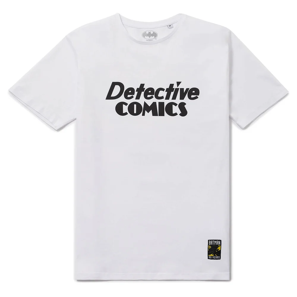Batman 80th Anniversary Detective Comics T-Shirt - White - S Image 1