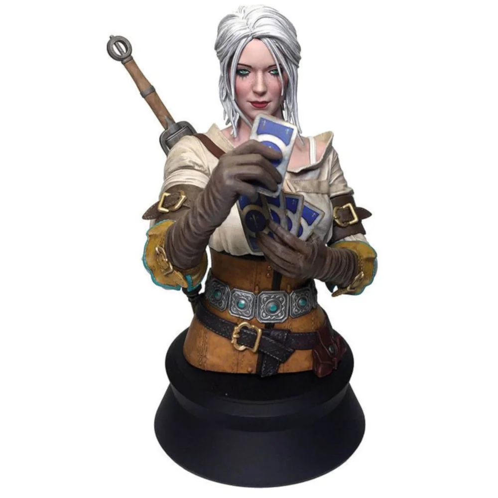 Dark Horse The Witcher 3: Wild Hunt Ciri Playing Gwent Bust Image 1