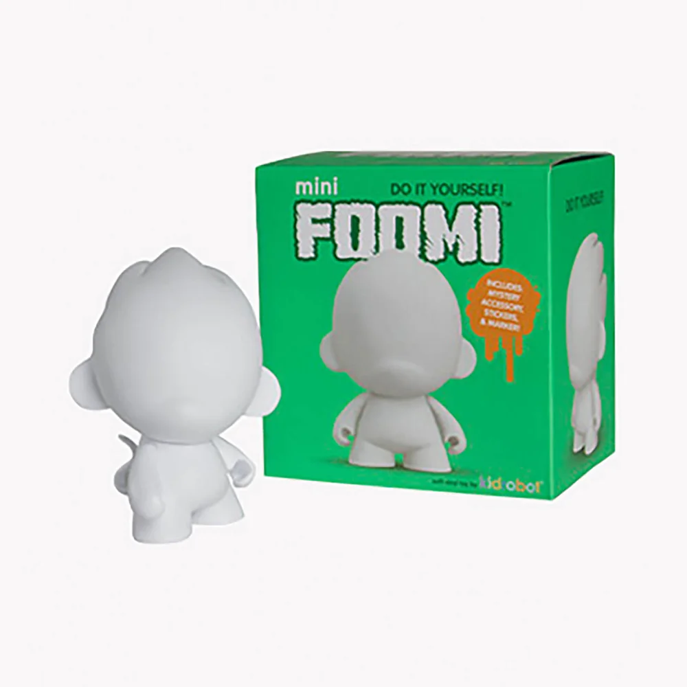 Kidrobot MUNNY FOOMI Blank Art Toy 4 Inch Figure Image 1