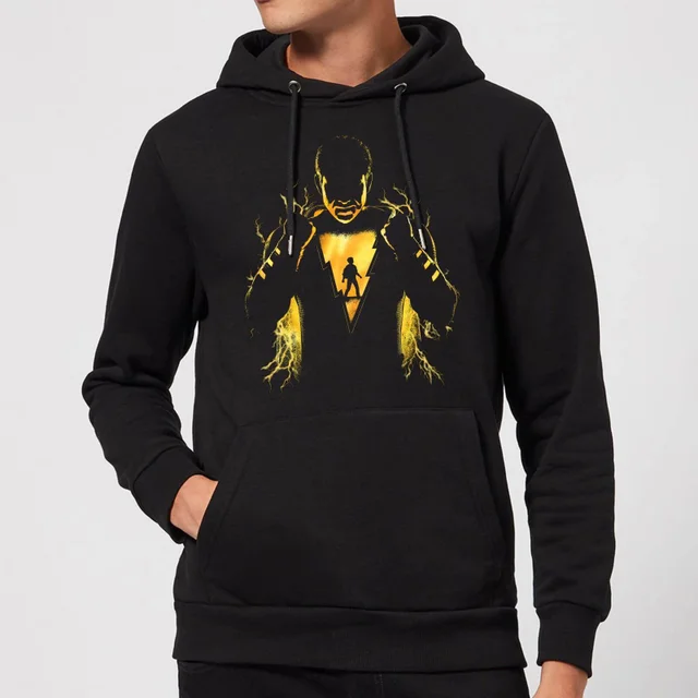 Shazam Lightning Silhouette Hoodie - Black