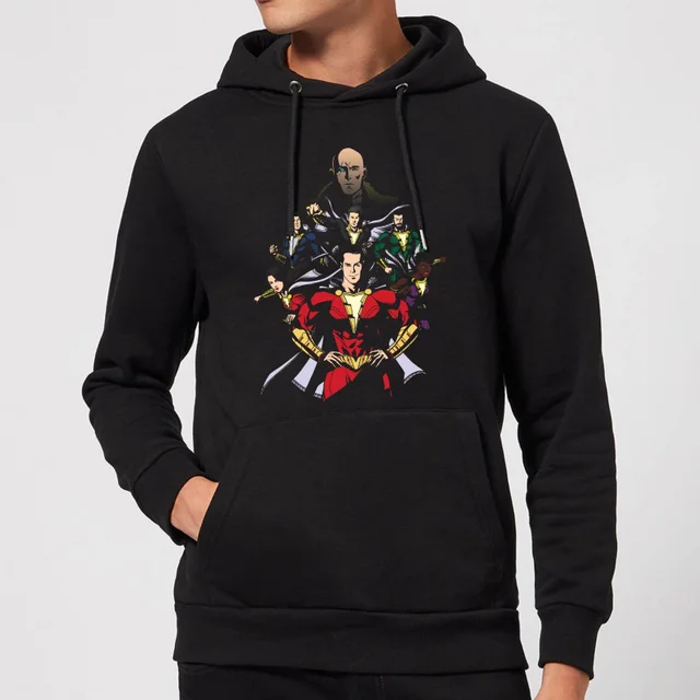 Shazam Team Up Hoodie - Black