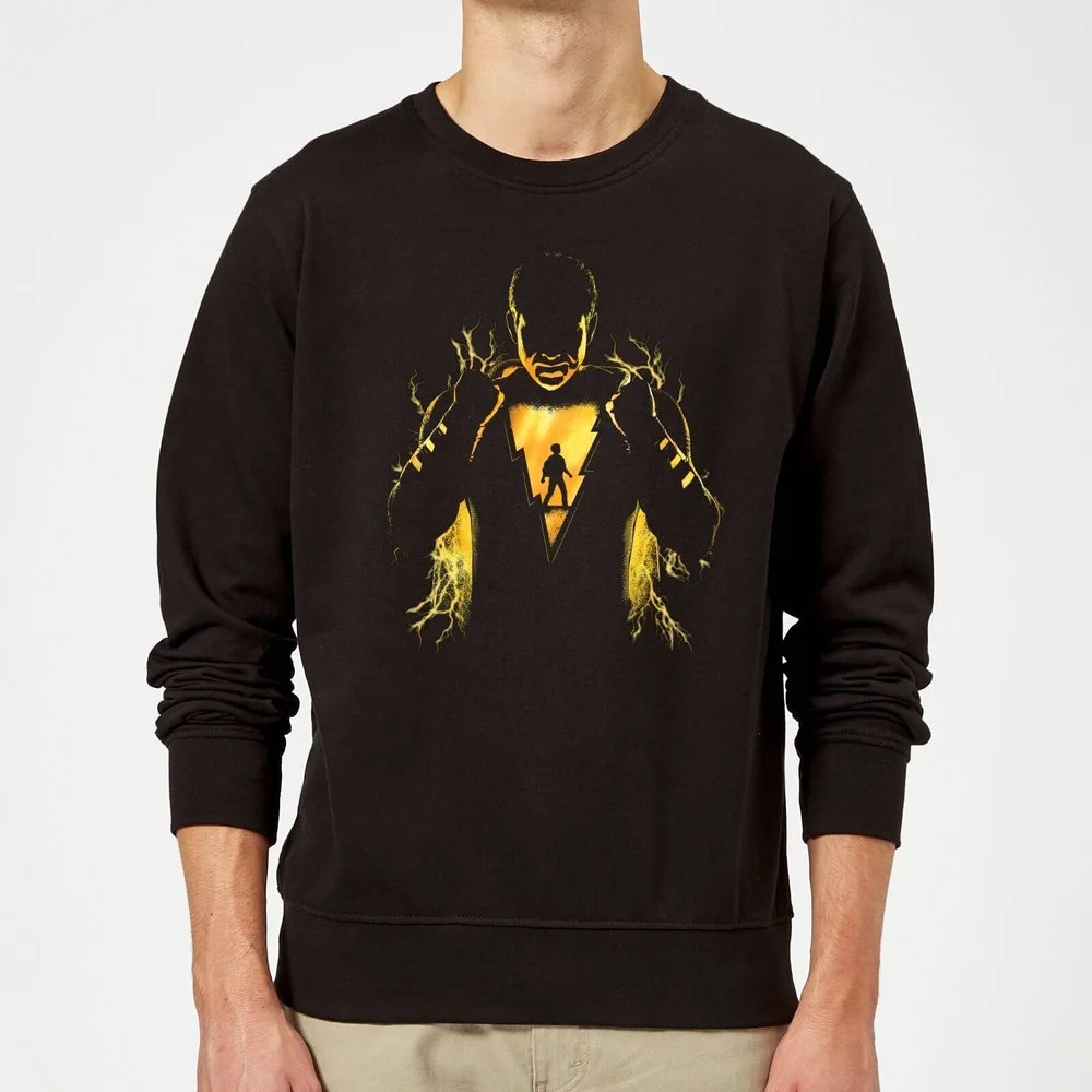 Shazam Lightning Silhouette Sweatshirt - Black - S Image 1