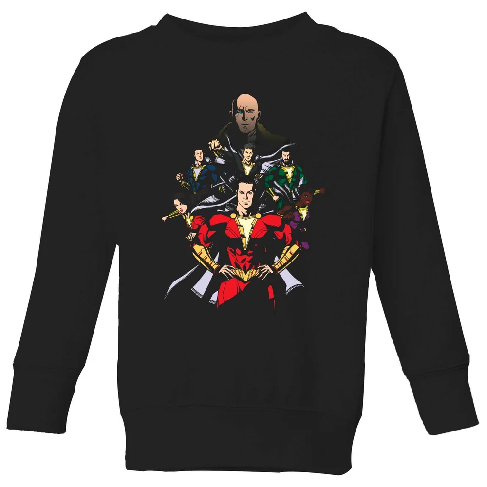 Shazam Team Up Kids' Sweatshirt - Black - 3-4 Years Image 1