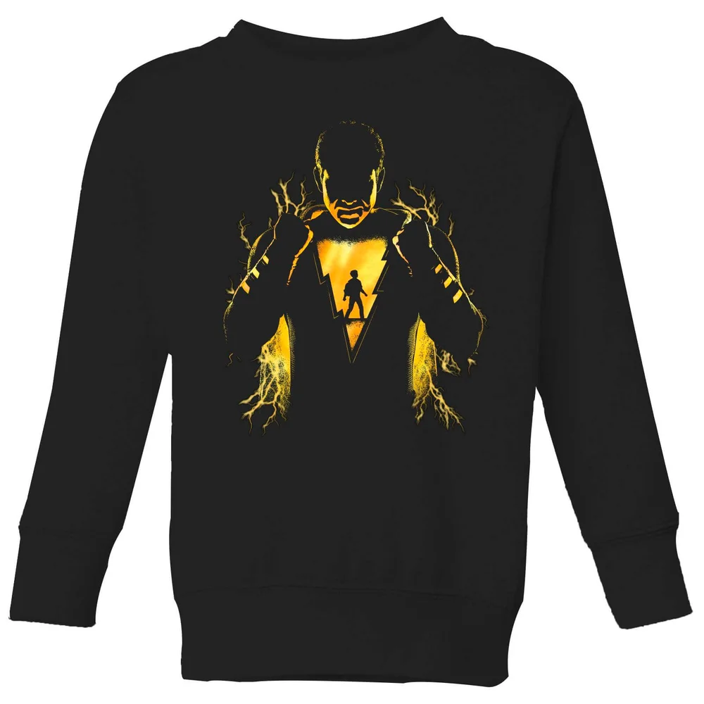 Shazam Lightning Silhouette Kids' Sweatshirt - Black - 3-4 Years Image 1