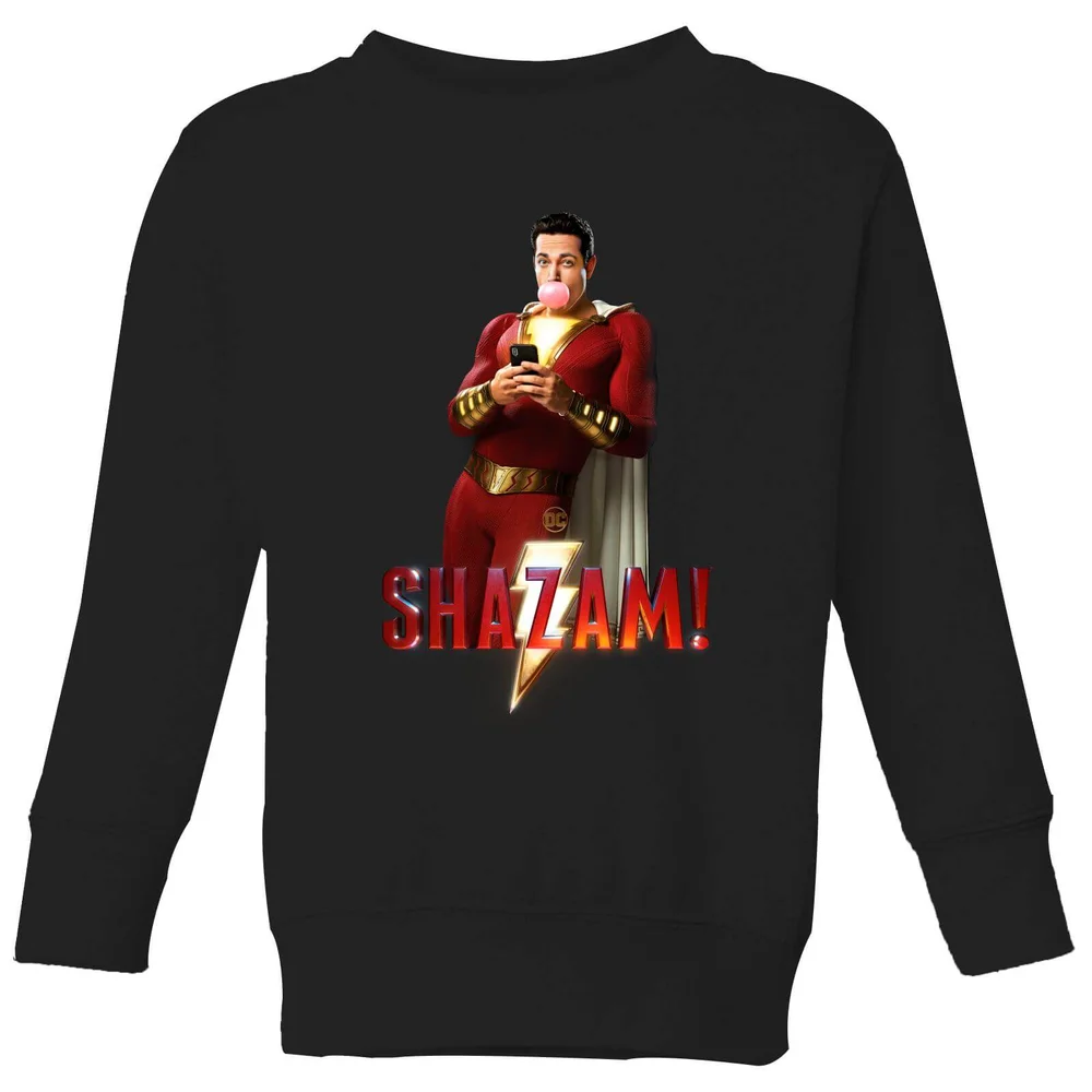 Shazam Bubble Gum Kids' Sweatshirt - Black - 3-4 Years Image 1