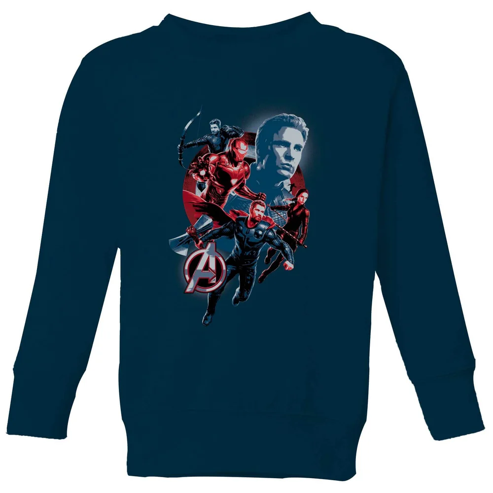 Avengers: Endgame Shield Team Kids' Sweatshirt - Grey - 7-8 Years Image 1
