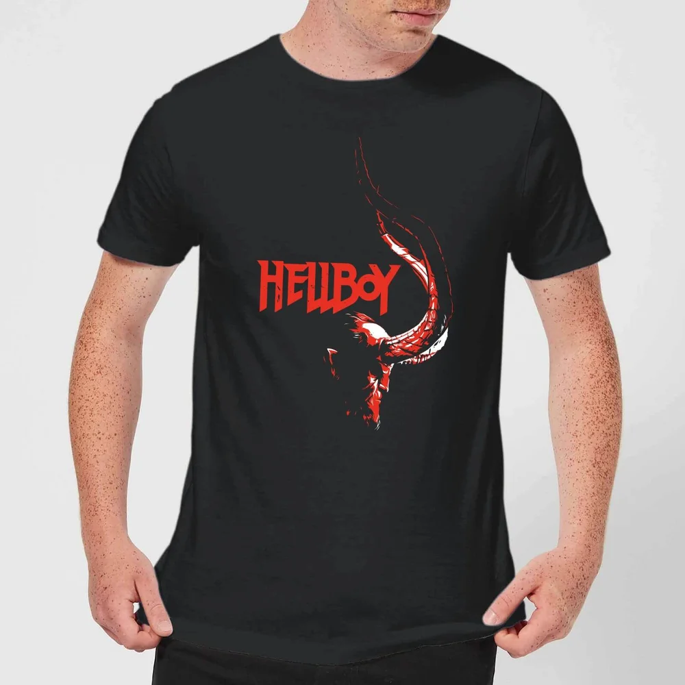 Hellboy Profile Men's T-Shirt - Black - 5XL Image 1