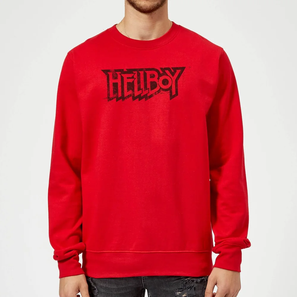 Hellboy Logo Sweatshirt - Red - S - Red Image 1