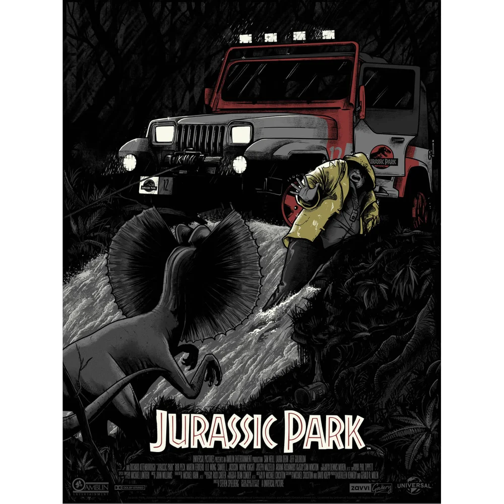 Jurassic Park "No Wonder You're Extinct" Screenprint - Zavvi Exclusive Image 1