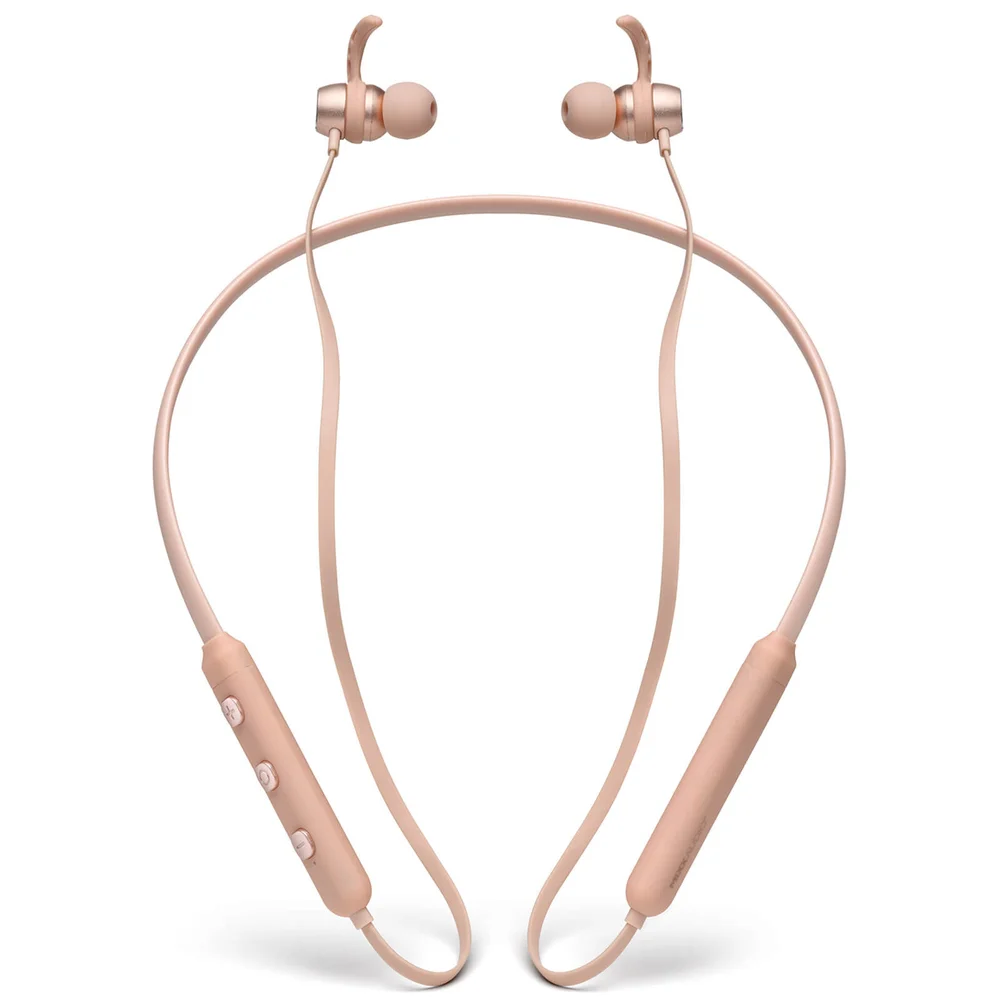 Mixx UltraFit Wireless Neckband Headphones - Rose Gold Image 1