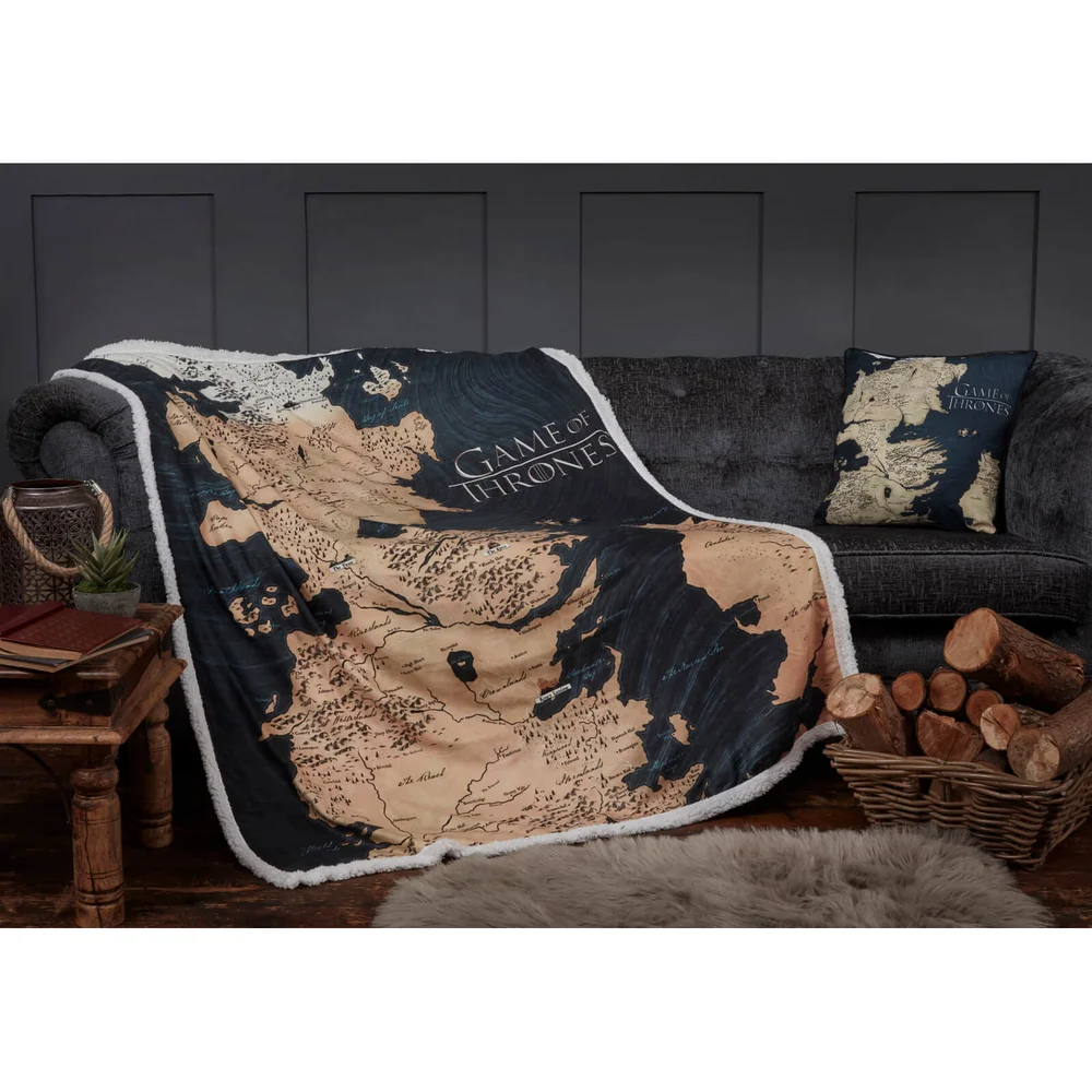 Game of Thrones Westeros Sherpa Blanket Image 1