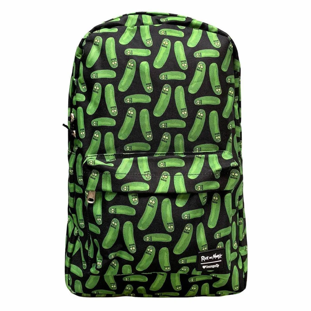 Loungefly Rick & Morty Pickle Rick Aop Nylon Backpack Image 1