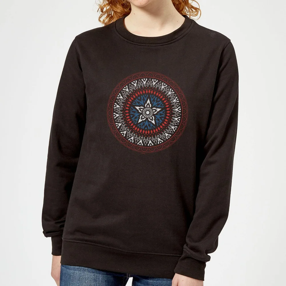 Marvel Captain America Oriental Shield Women's Sweatshirt - Black - XS Image 1