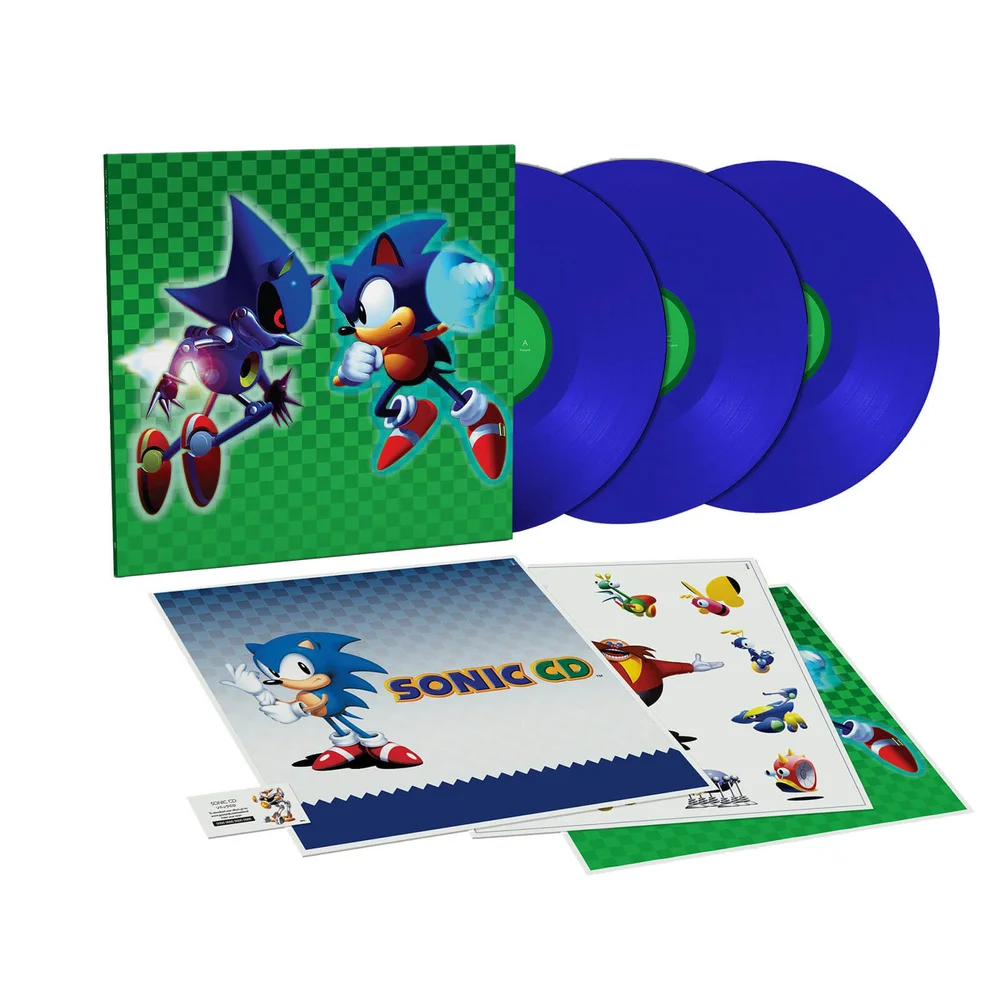 Data Discs - Sonic CD (aka Sonic The Hedgehog) Original Video Game Soundtrack Vinyl 3LP Image 1
