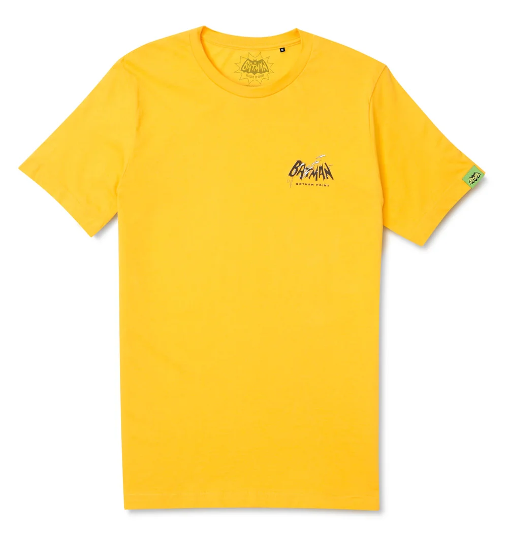 Batman Surf Logo Gotham Point T-Shirt - Yellow - S Image 1