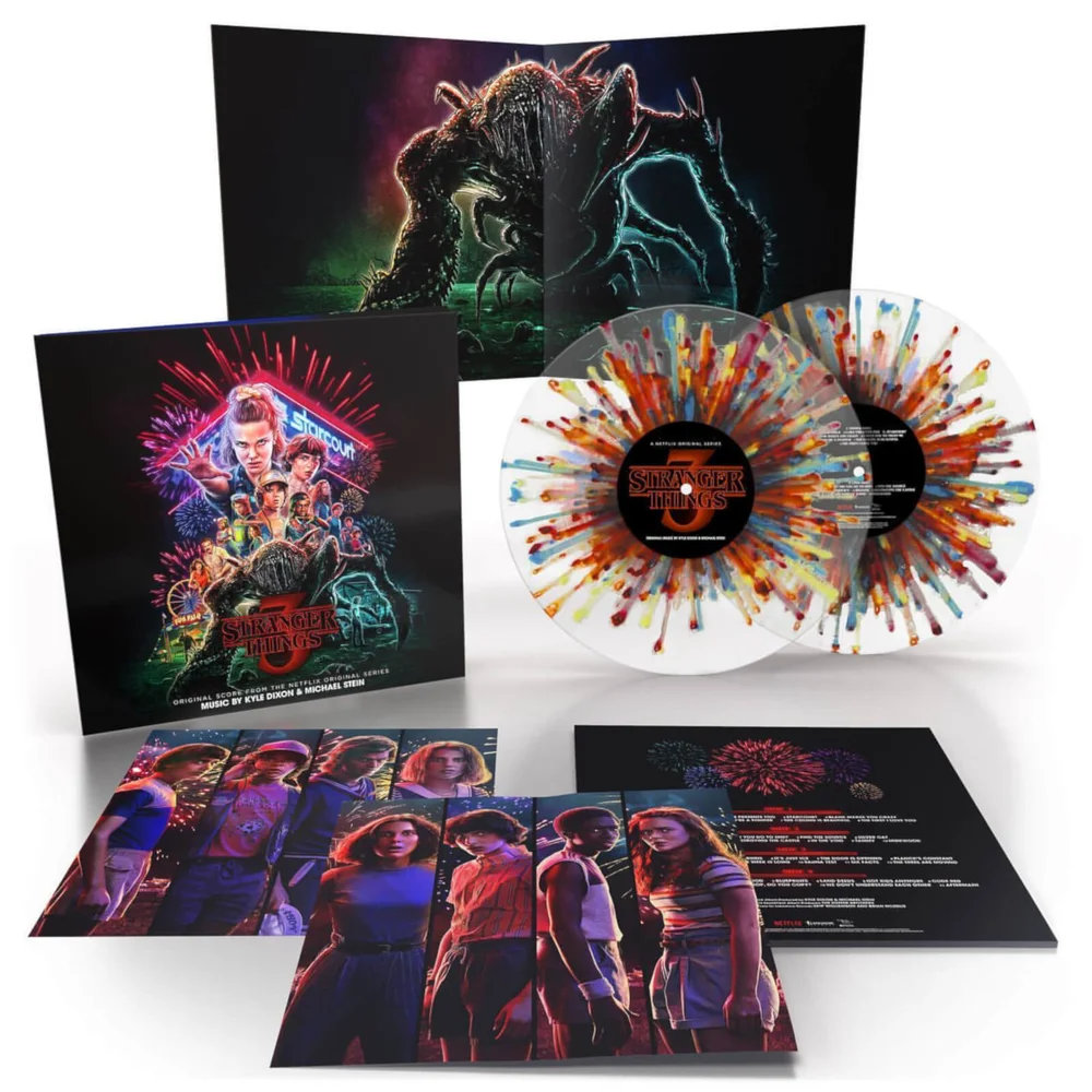 Stranger Things 3 (Original Score From The Netflix Series) 2xLP (Fireworks Splatter) Image 1