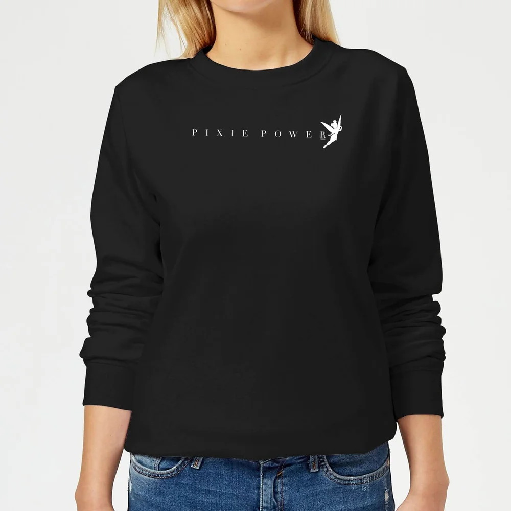 Disney Peter Pan Tinkerbell Pixie Power Women's Sweatshirt - Black - XS Image 1