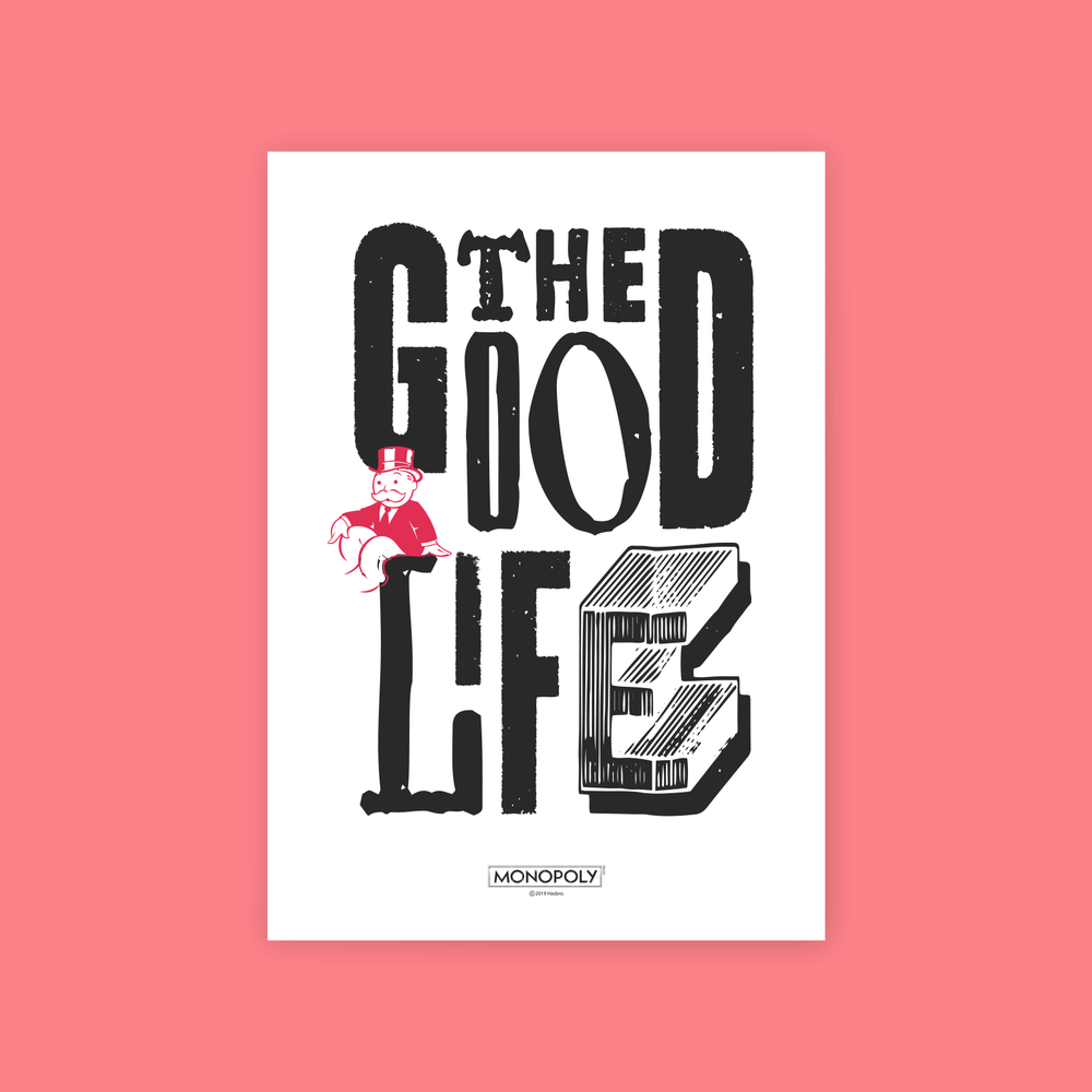 Monopoly The Good Life Art Print - A4 Image 1