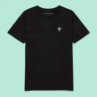Monopoly Mr Monopoly Embroidered T-Shirt - Black - undefined undefined