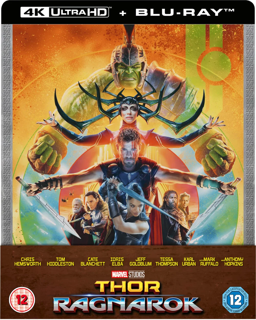 Thor Ragnarok – 4K Ultra HD (Includes 2D Blu-ray) Zavvi Exclusive Steelbook Image 1