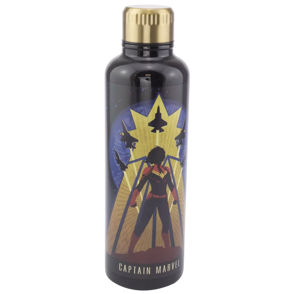Captain Marvel Water Bottle Image 1
