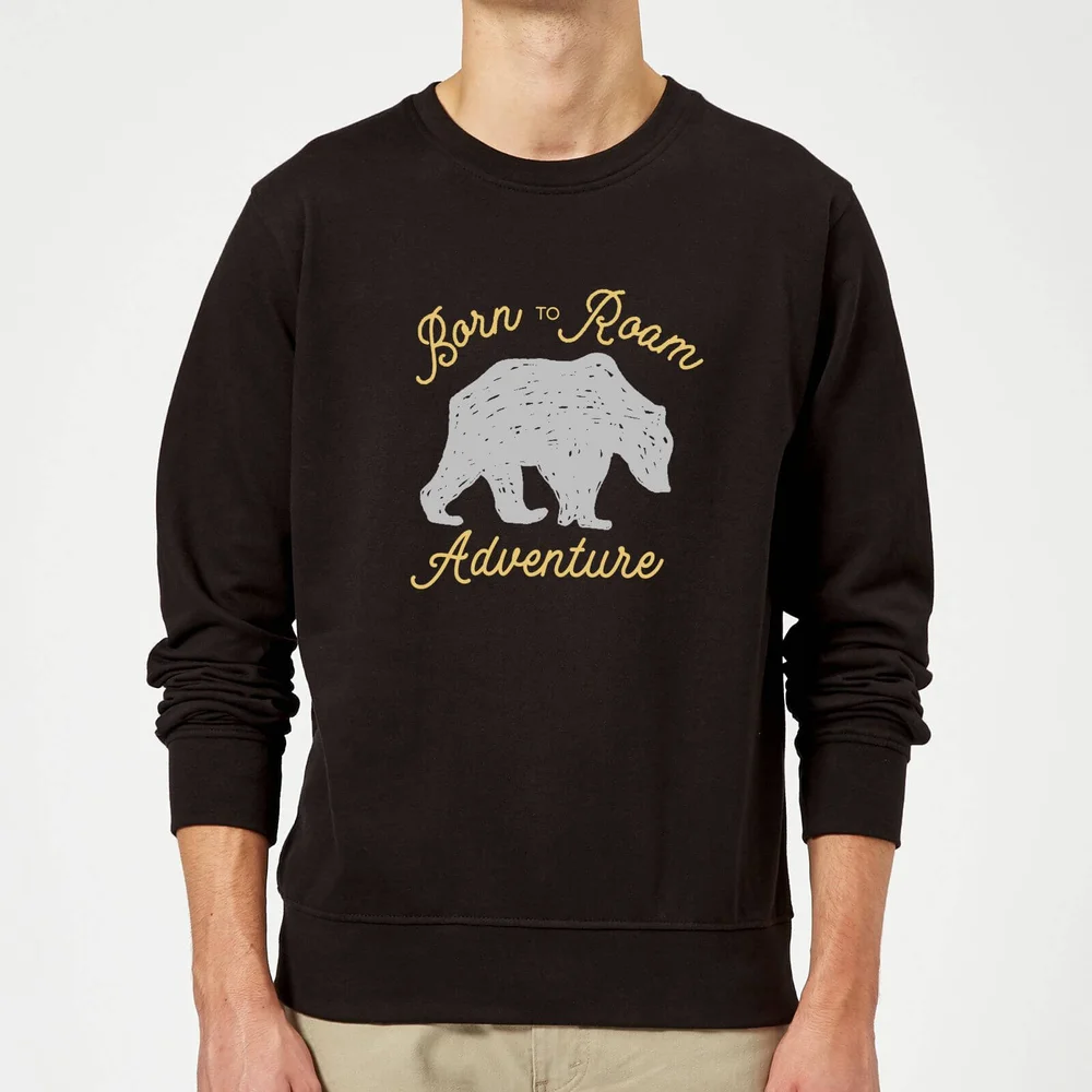 Adventure Born To Roam Sweatshirt - Black - S - Black Image 1