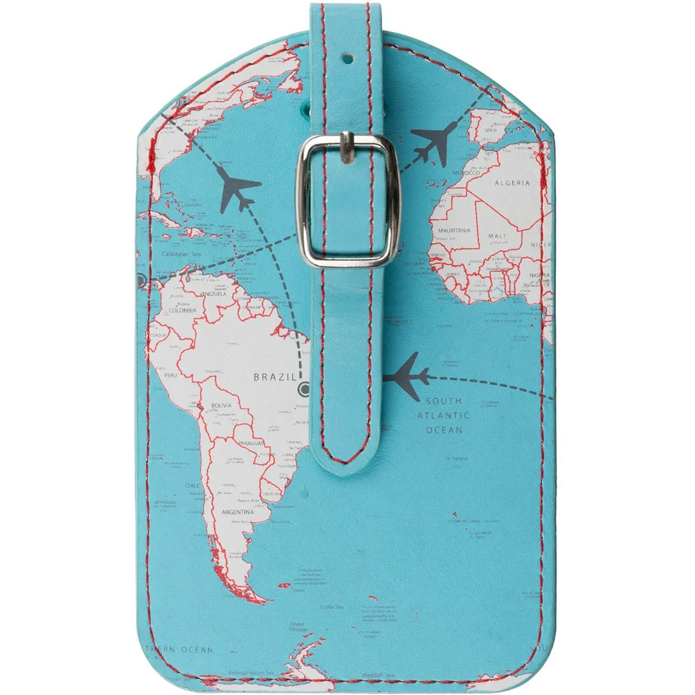 Trendz World Map Luggage Tag Image 1