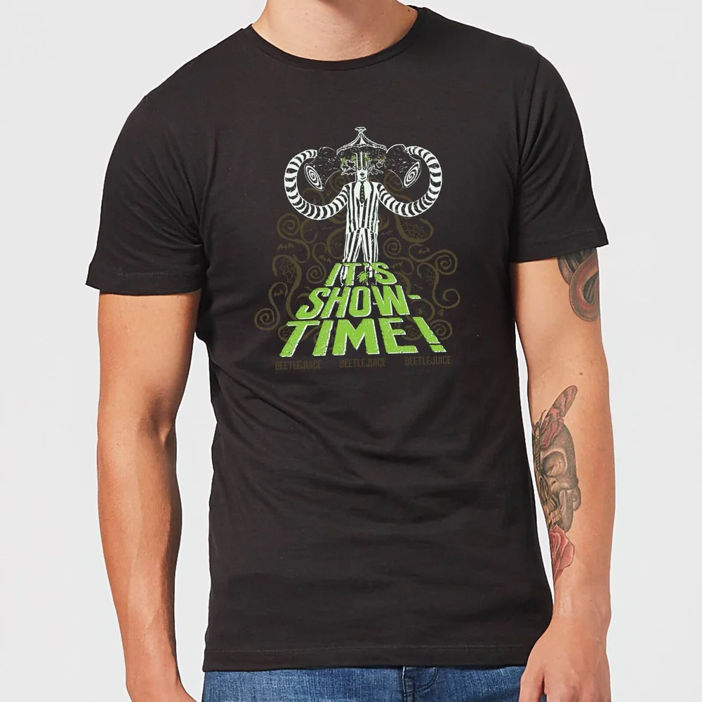Beetlejuice It's Show-Time Unisex T-Shirt - Black - S - Black Image 1