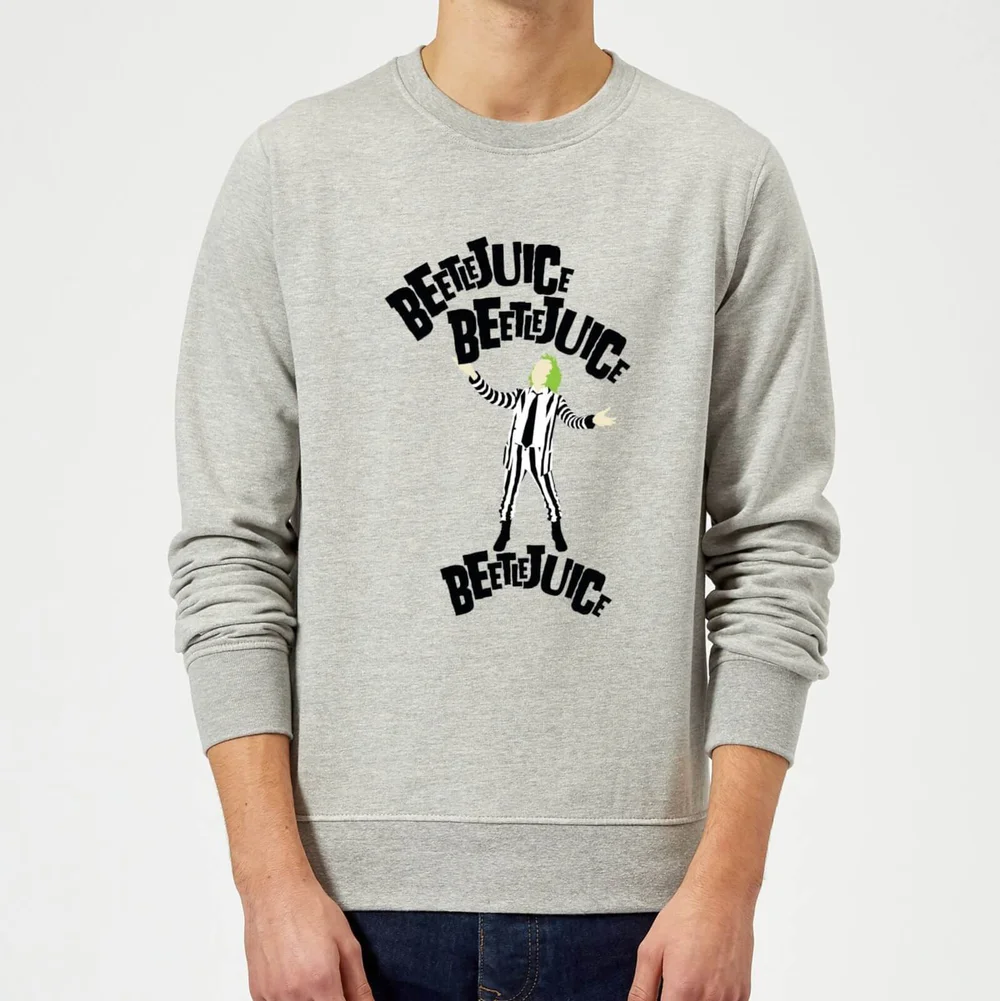 Beetlejuice Beetlejuice Beetlejuice Sweatshirt - Grey - S - Grey Image 1