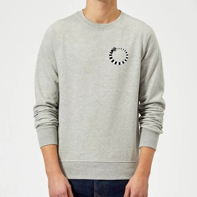 Beetlejuice Sandworm Pocket Tee Sweatshirt - Grey