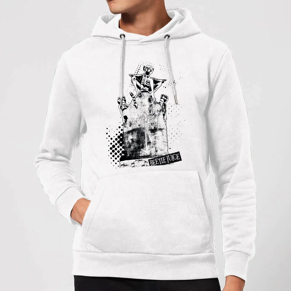 Beetlejuice Here Lies Betelgeuse Hoodie - White - S - White Image 1
