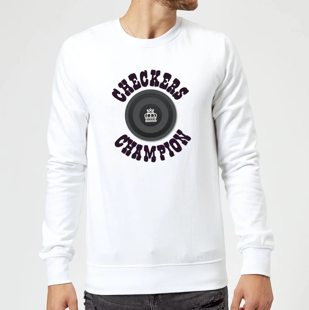 Checkers Champion Black Checker Sweatshirt - White - S Image 1